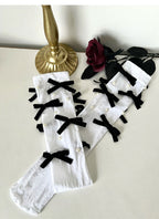 Bow calf socks HA1005
