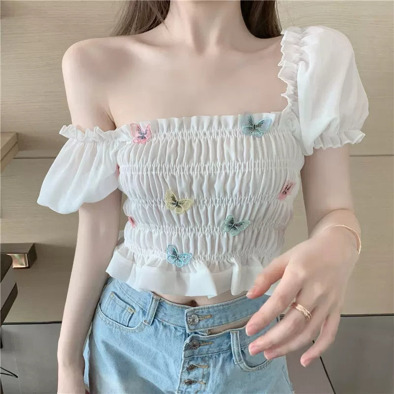 Sexy Chiffon Shirt HA1061