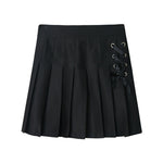 American style high waist pleated skirt  HA0521