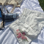 rose print skirt HA1003