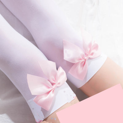 Cute bow high stockings   HA1429
