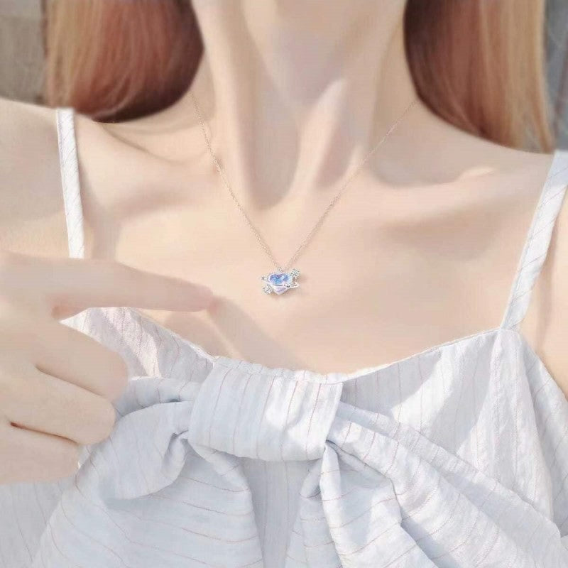 Honey Star Moon Heart Necklace   HA1723