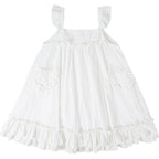 Accordion pleat dress with wood ears HA1301
