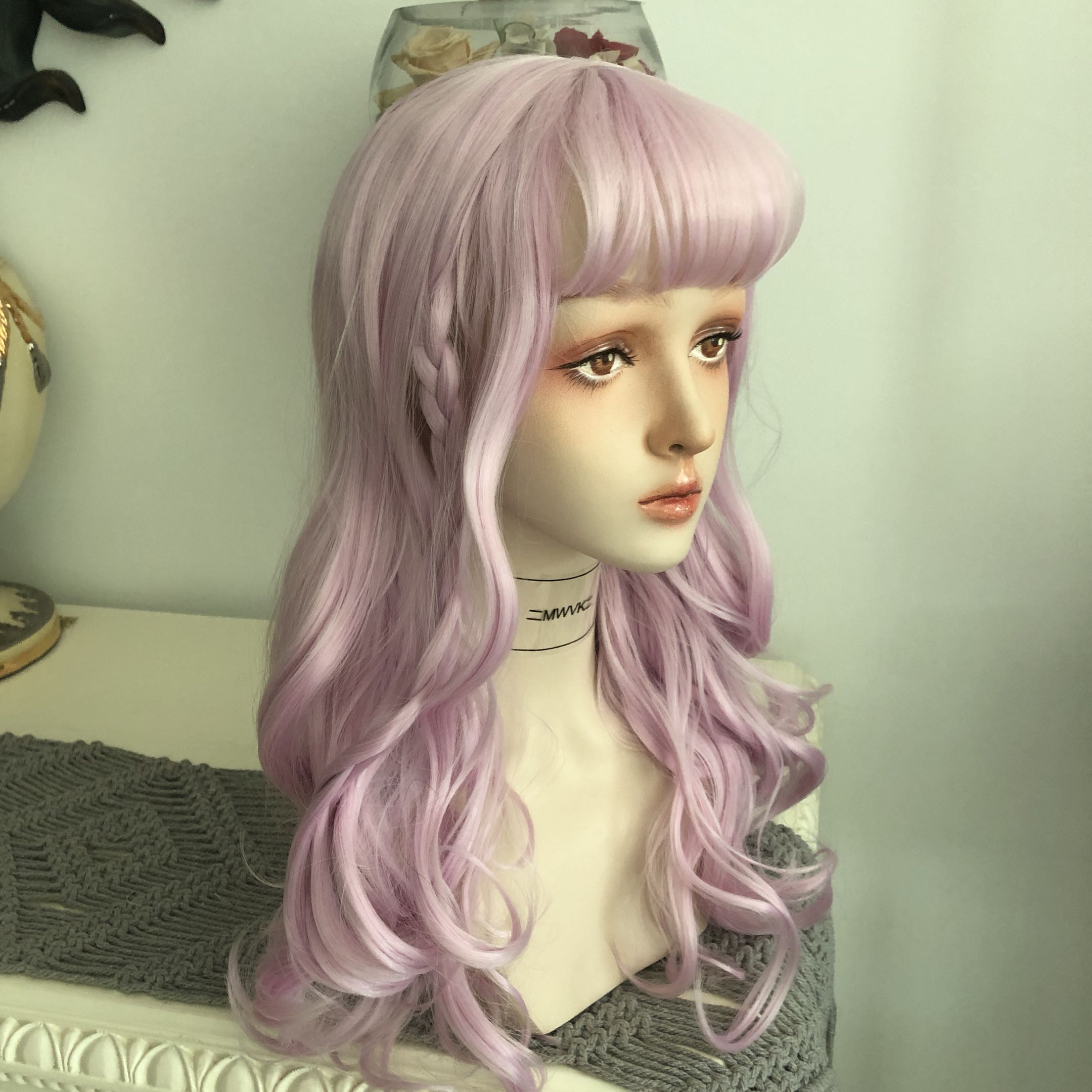 Pink curly hair HA1055