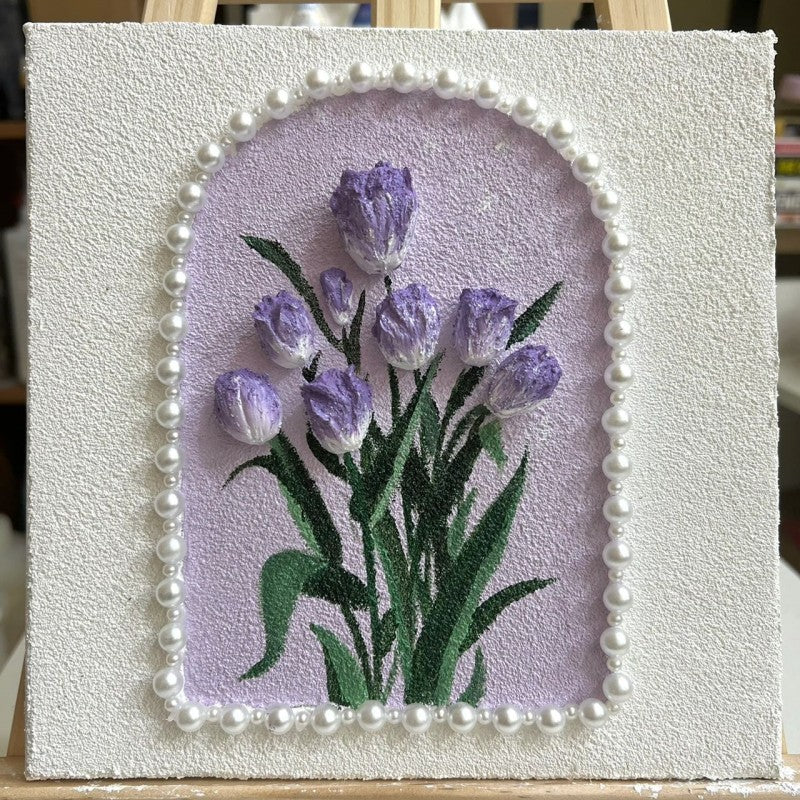 Rose flower tulip hanging painting   HA1524