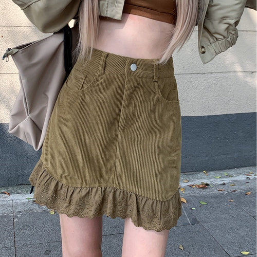 Vintage corduroy skirt   HA1528