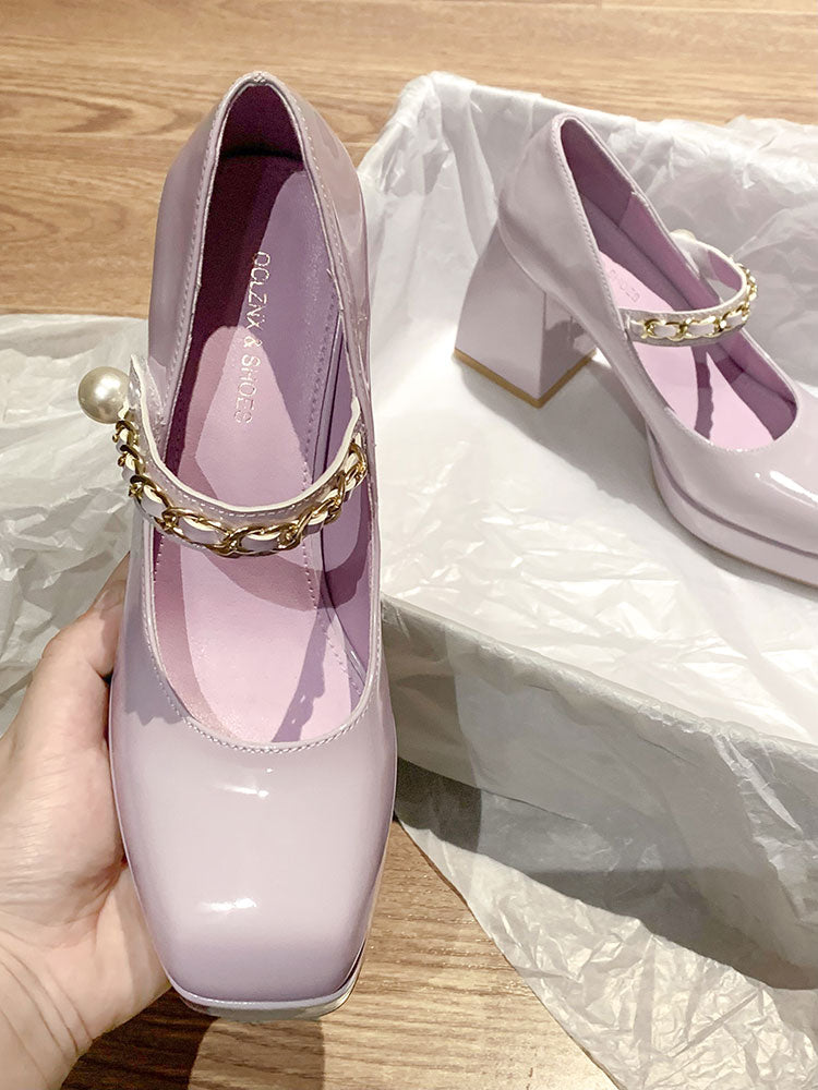 Periwinkle Pearl High Heels HA0341