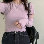 Sweet Cream Sleeve T-Shirt  HA1635
