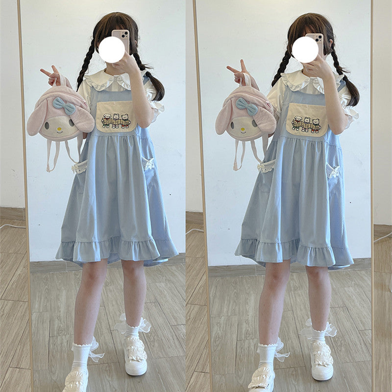 Lace cute doll skirt vest skirt   HA0829