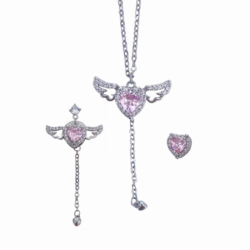 Love Wings Tassel Necklace   HA1225