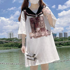 Sweet bear print bottoming shirt   HA1500