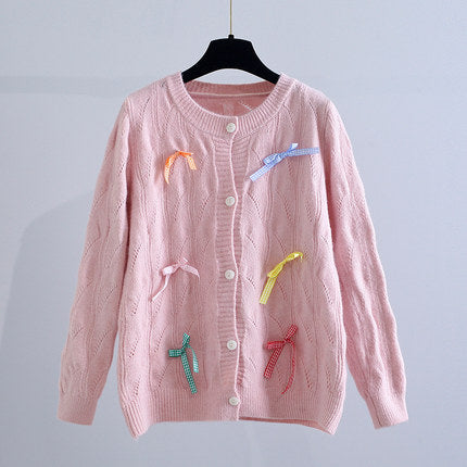 Fresh Bow Knit Cardigan  HA425