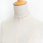 Pink Daisy Lace Clavicle Chain  HA0794