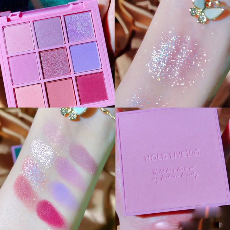 Peach smoke powder nine color eye shadow  HA0204