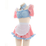 Super cute pink blue soft cute maid suit   HA0545