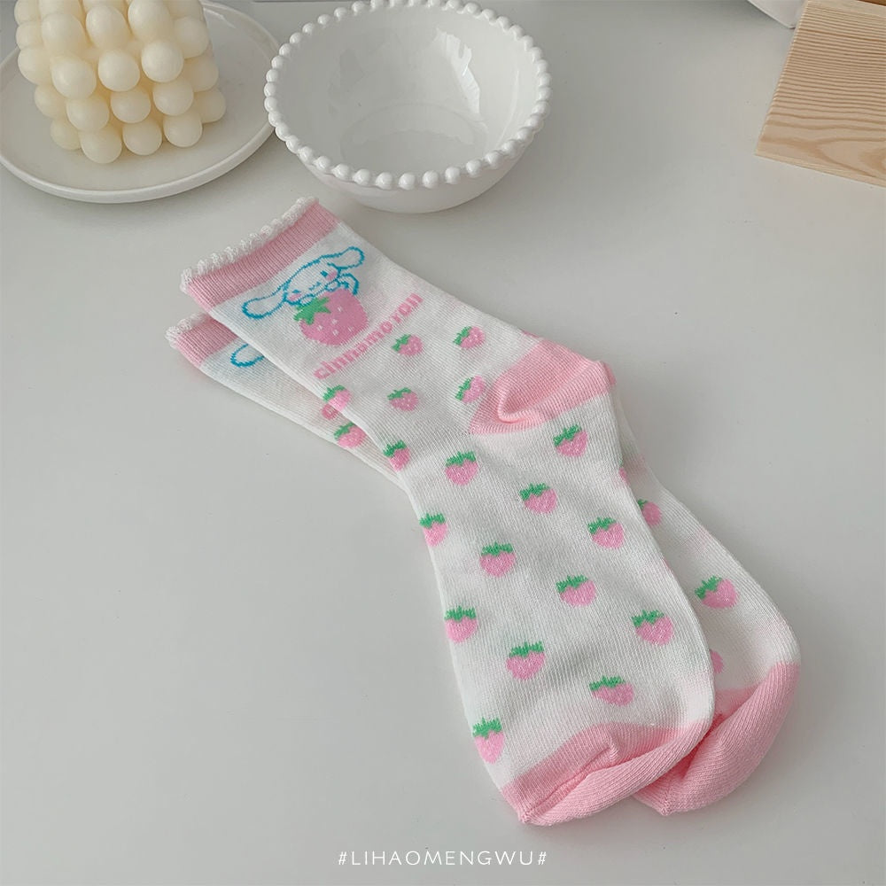 Yugui dog bubble mouth socks    HA0546