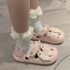 Sweet Pearl Bow Beach Slippers    HA0837