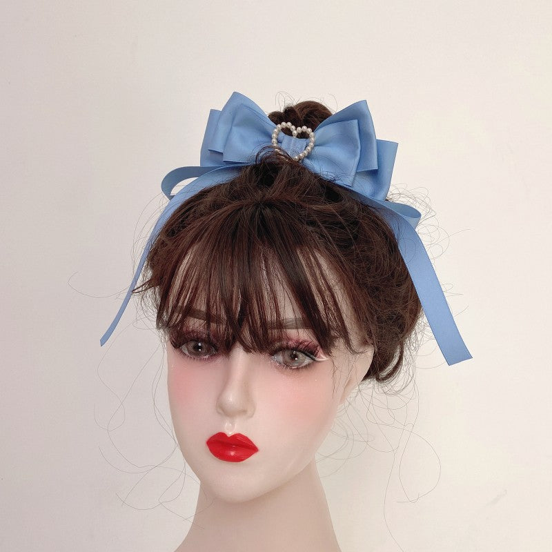 Bow Ribbon Heart Hair Clip  HA1450