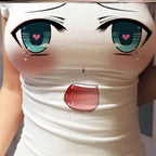 Big eyes t-shirt 3d tight top    HA0529