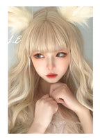 Long curly hair with natural bangs  HA0285
