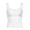 Lace stitching micro sheer camisole   HA1579