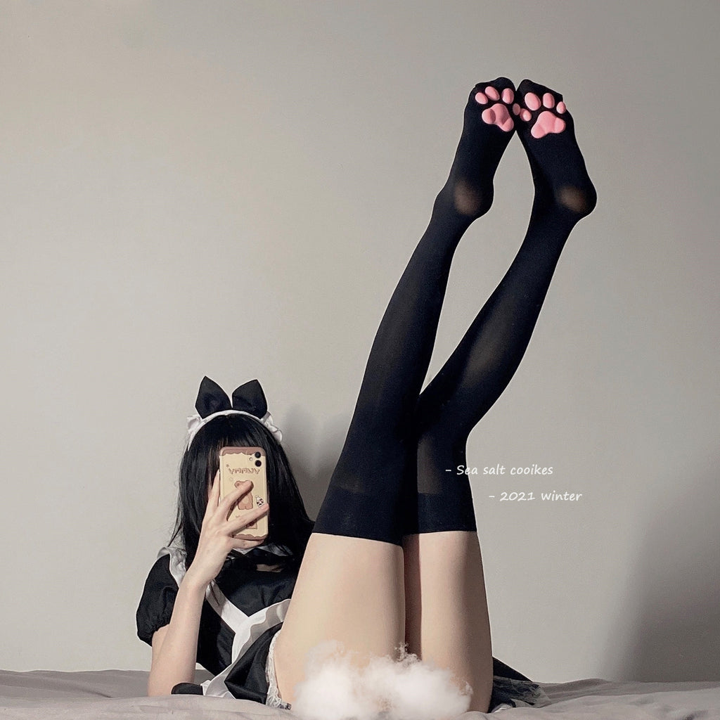 Cat paw three-dimensional meat pad stockings  HA0333