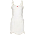 White strappy hip dress   HA1731