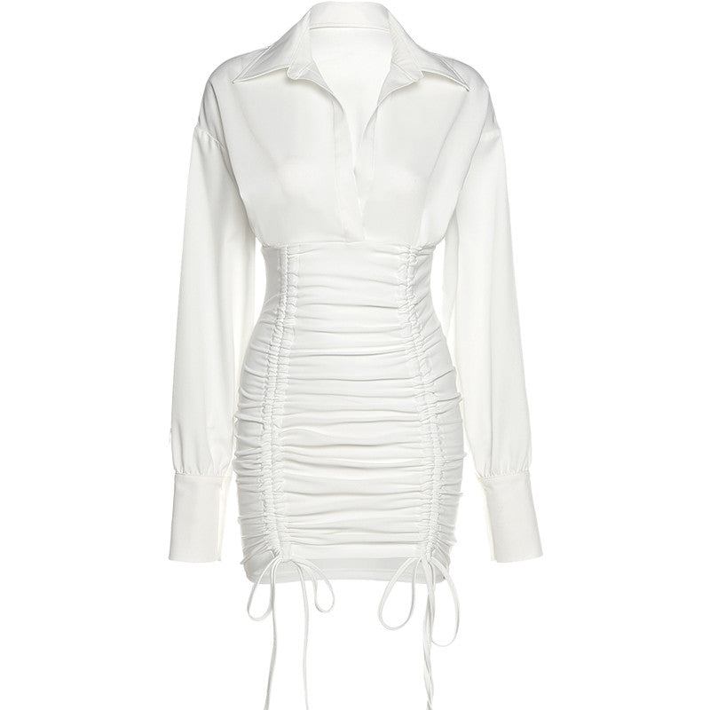 Smocked Slim Dress   HA1117