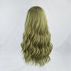 Fluorescent green long curly hair  HA0253