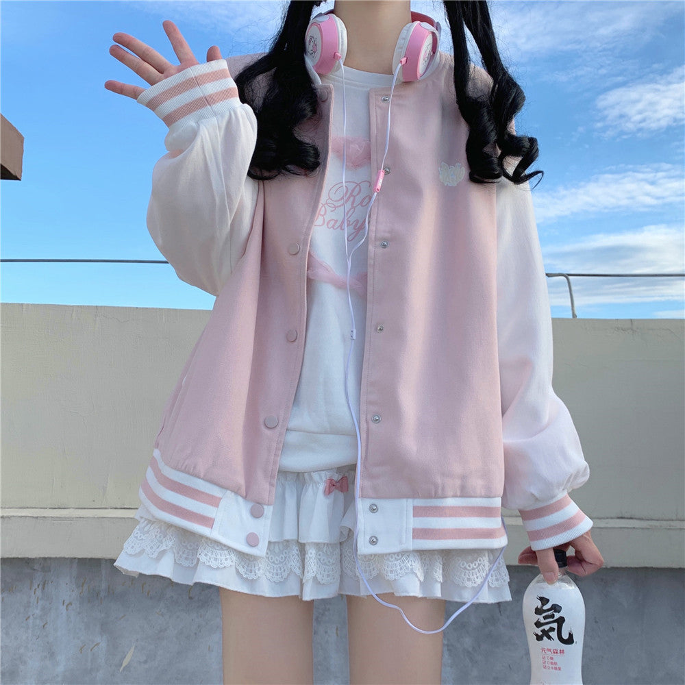 Pink baseball uniform   HA1213