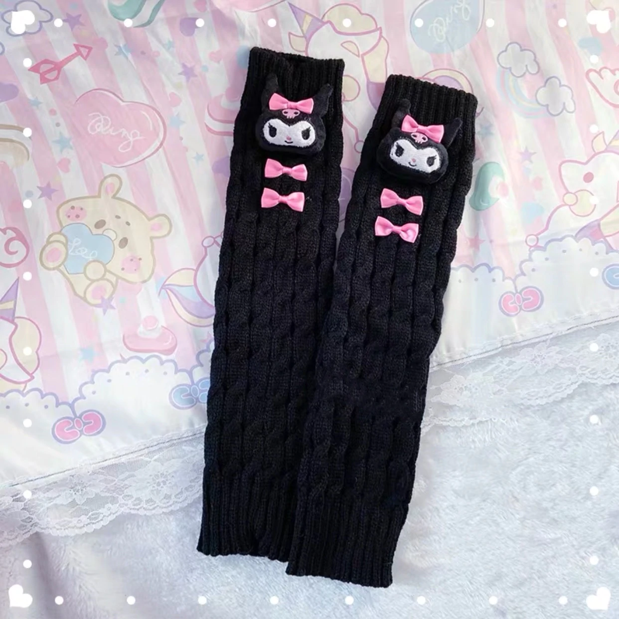 Bowl Lolita wool knitted glove  HA0739