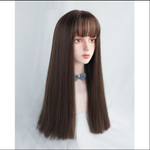 Honey tea hair color long straight HA0050