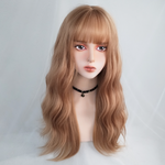 Blonde wavy curly hair HA0250