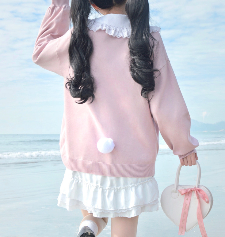 Cute bunny sweet loose cardigan  HA0513