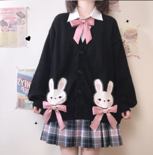 Cute bunny sweet loose cardigan  HA0513