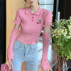 Short sleeve knitted sweater HA0517
