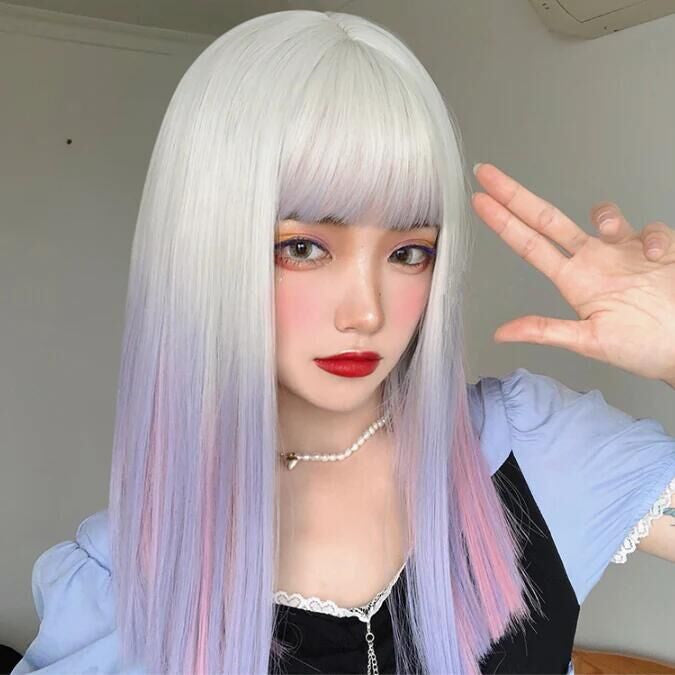 Natural gradient color wig   HA1113