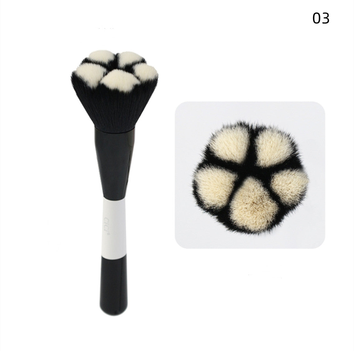 Cute girly heart cat paw makeup brush   HA0088