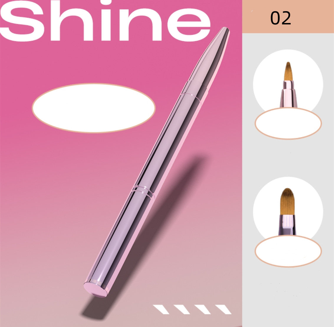 Portable retractable lip brush   HA0101