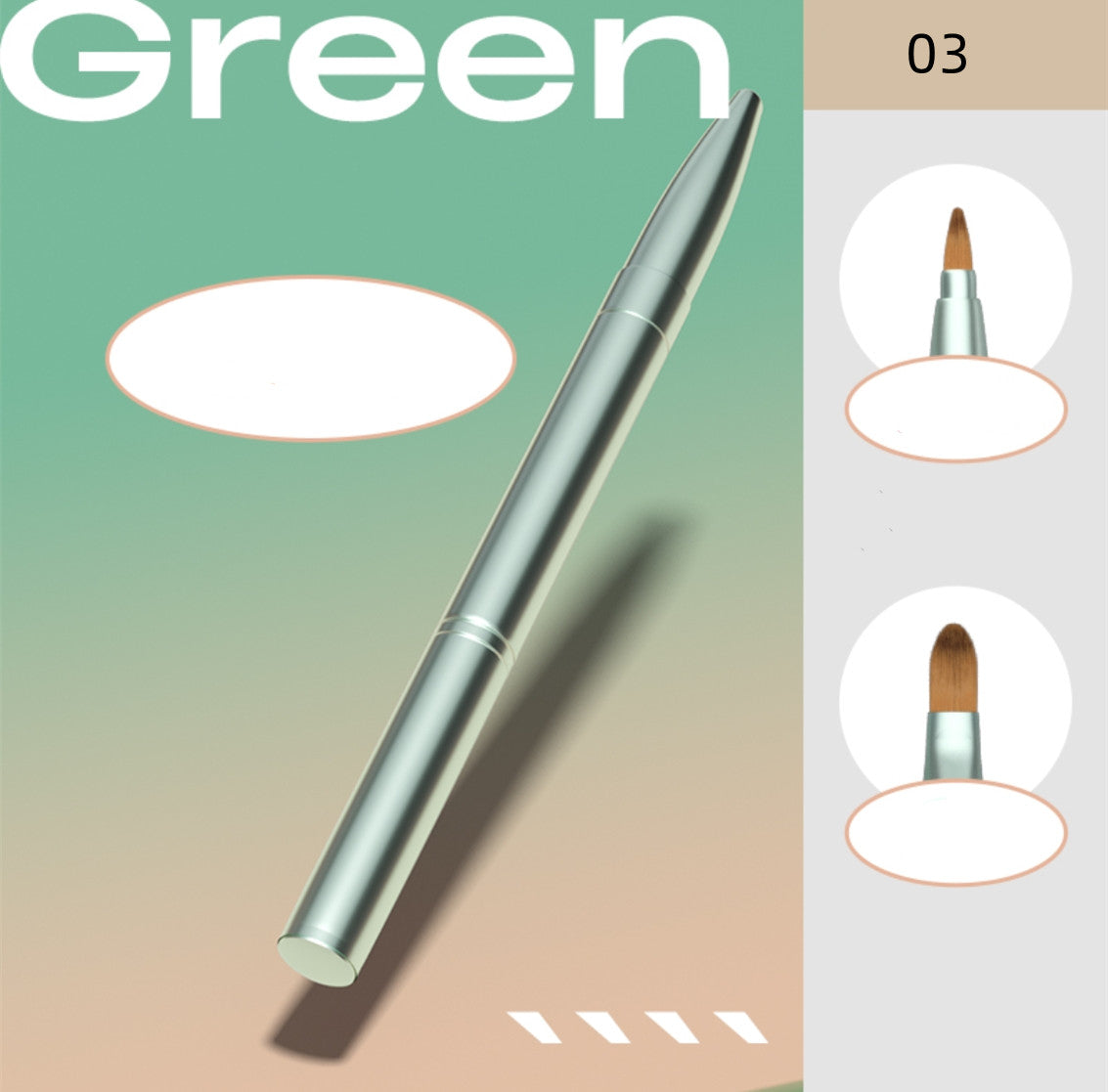 Portable retractable lip brush   HA0101