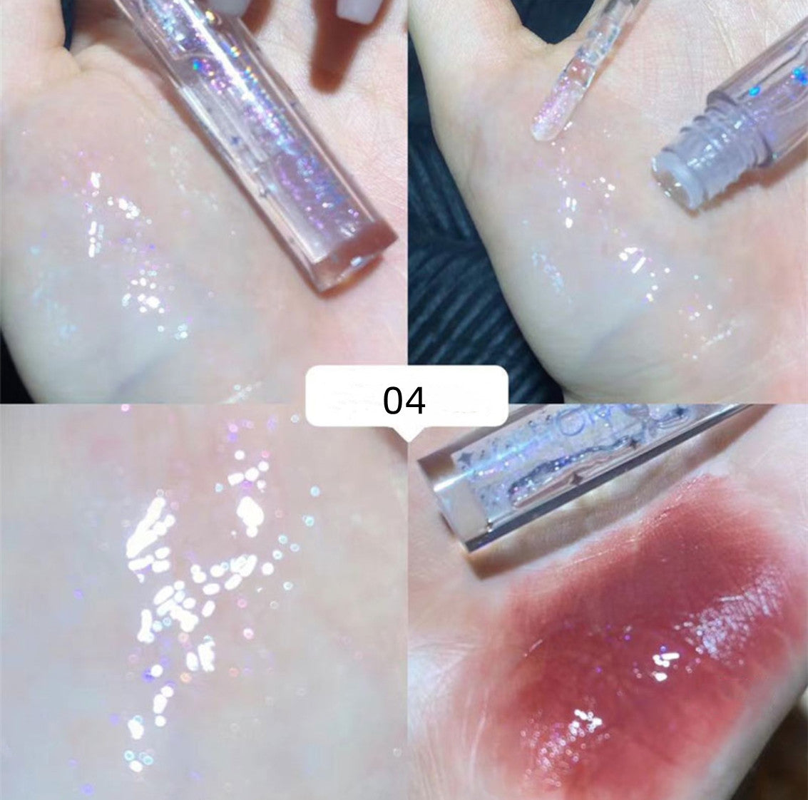 Mirror water glossy lip gloss 4-pack HA0105