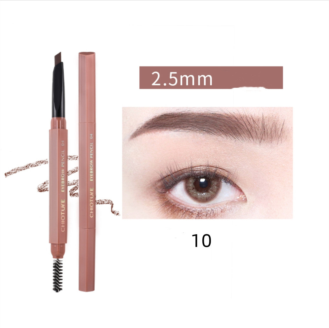 Natural long-lasting double-ended eyebrow pencil  HA0107