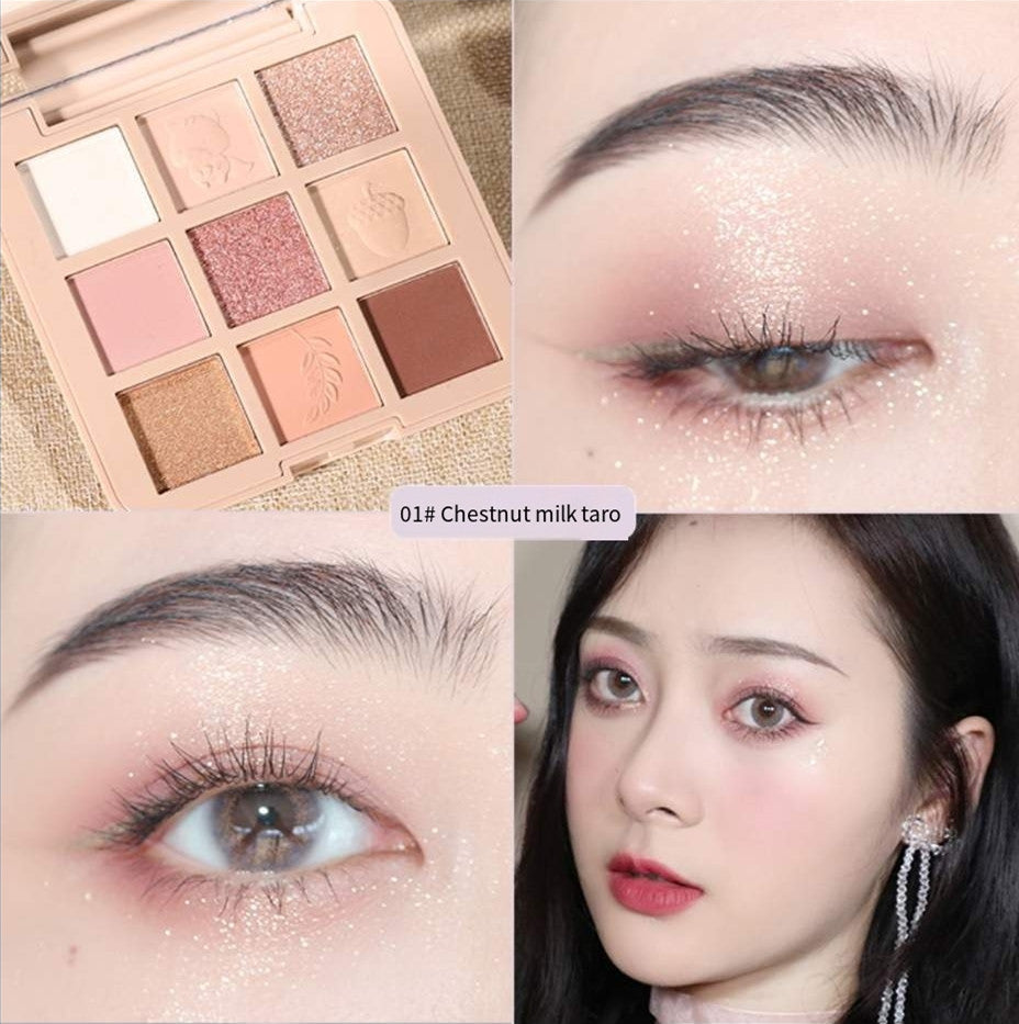 Nine-color pearlescent matte shadow plate   HA0115