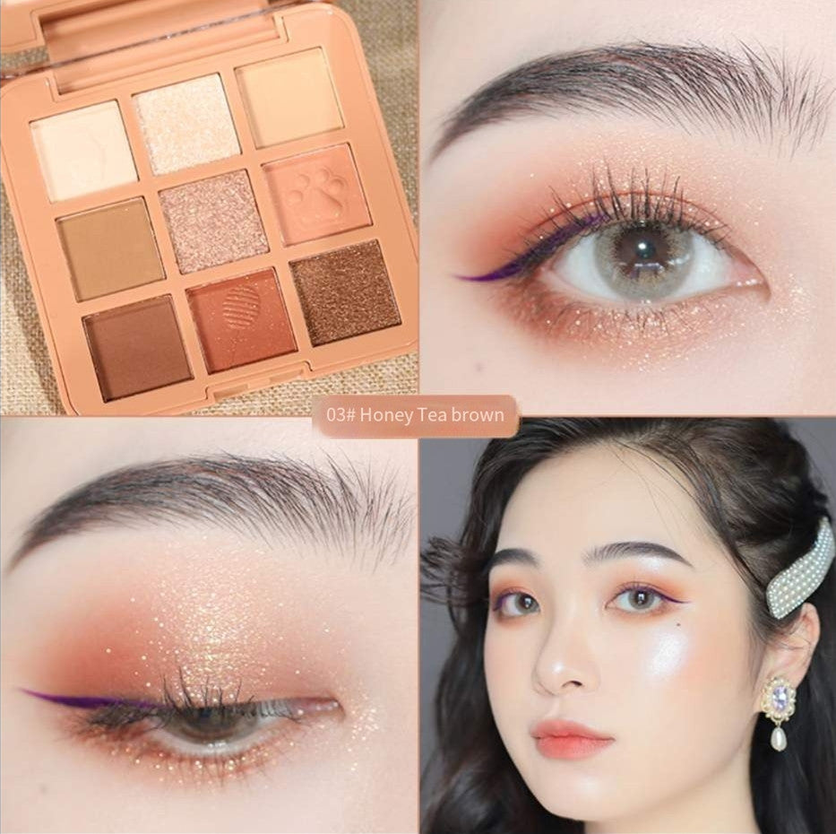 Nine-color pearlescent matte shadow plate   HA0115