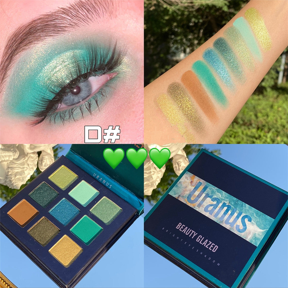 Nine Color Eyeshadow Palette   HA0127