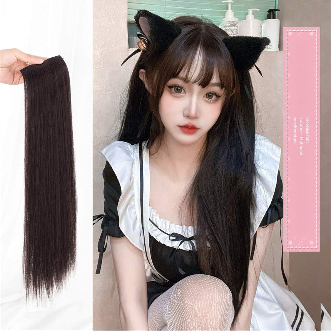 long straight hair clips  HA0158