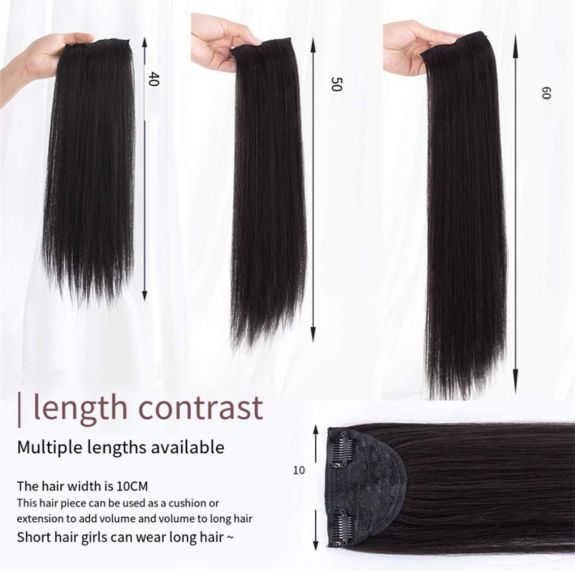 long straight hair clips  HA0158