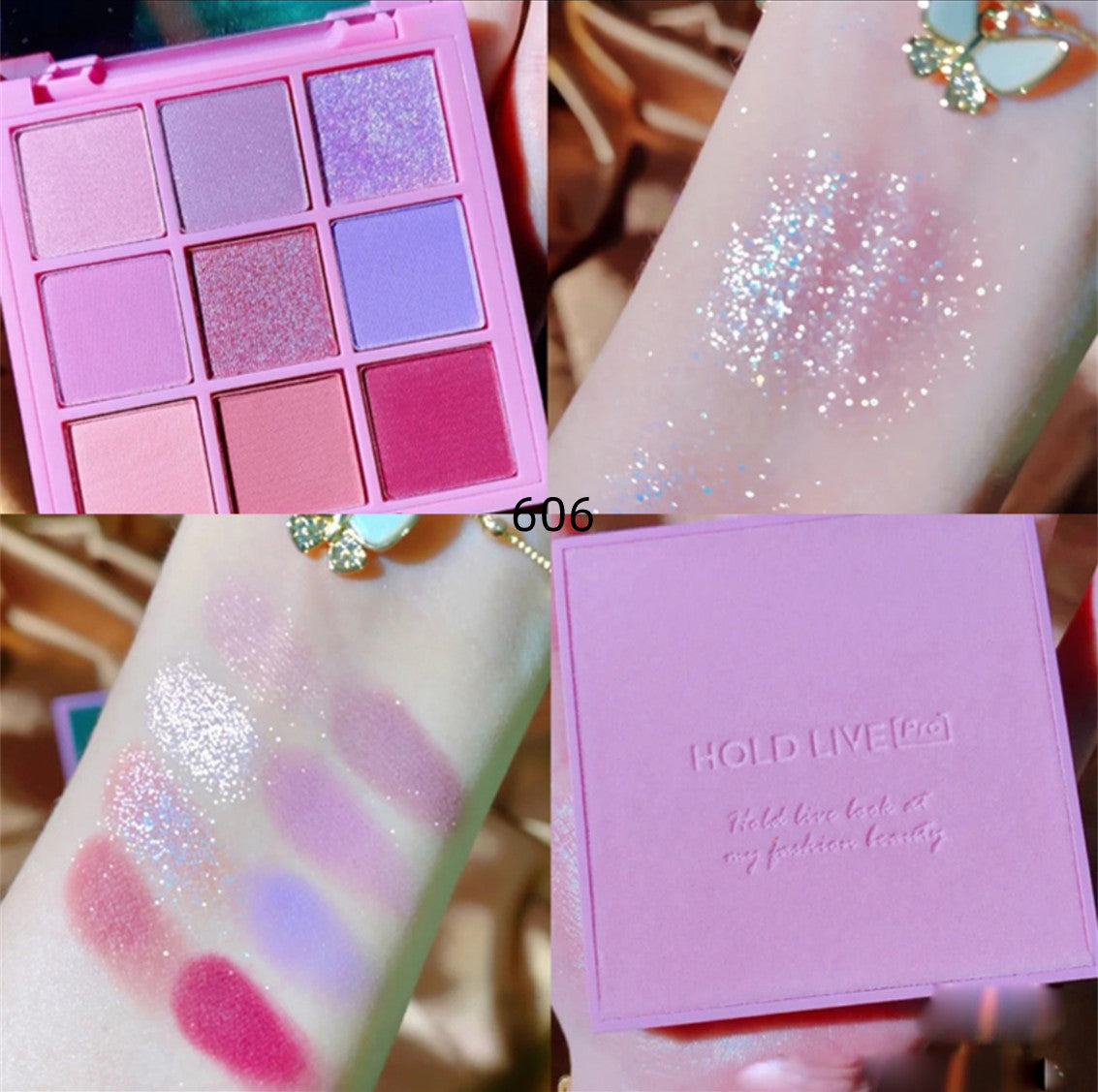 Peach smoke powder nine color eye shadow  HA0204