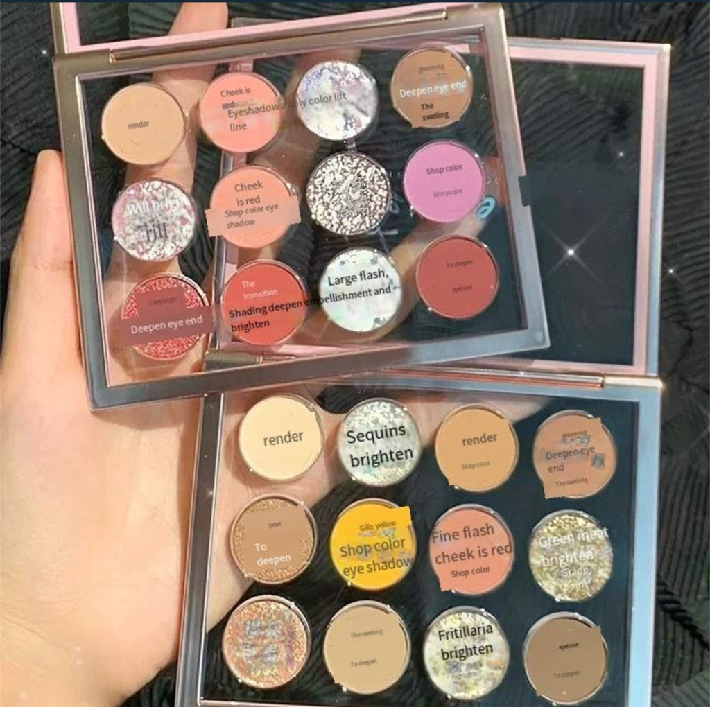 Transparent 12-color eyeshadow palette    HA0444