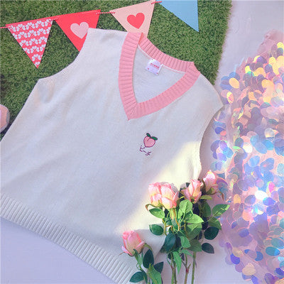 Sweet Knitwear Strawberry Vest   HA1297